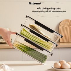 Hộp Bảo Quản Thực Phẩm Tách Nước Thông Minh Mitomo – Giữ Tươi Lâu, An Toàn