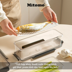 Hộp Bảo Quản Thực Phẩm Tách Nước Thông Minh Mitomo – Giữ Tươi Lâu, An Toàn