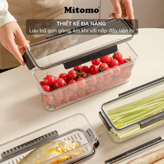 Hộp Bảo Quản Thực Phẩm Tách Nước Thông Minh Mitomo – Giữ Tươi Lâu, An Toàn