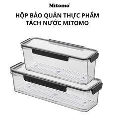 Hộp Bảo Quản Thực Phẩm Tách Nước Thông Minh Mitomo – Giữ Tươi Lâu, An Toàn