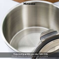 Bộ 5 Hộp Bảo Quản Thực Phẩm Inox 304 Hình Tròn – Kín Hơi, An Toàn, Bền Đẹp