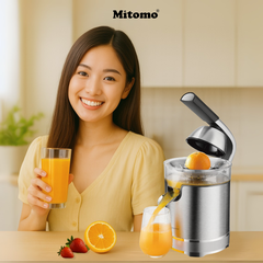 Máy Vắt Cam Mitomo KJ1084 - Công Suất Cao, Ép Kiệt Tự Động