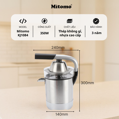 Máy Vắt Cam Mitomo KJ1084 - Công Suất Cao, Ép Kiệt Tự Động