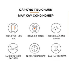 Máy Xay Sinh Tố Điện Tử Cao Cấp Mitomo ANS-2380C