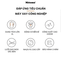 Máy xay sinh tố công nghiệp Mitomo KJ-2200