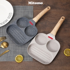 Chảo 3 ngăn chống dính Mitomo - Hàng cao cấp