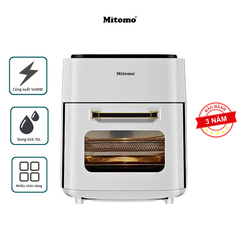 Nồi chiên không dầu điện tử Mitomo MTD-AF15, dung tích 15L Màu Trắng