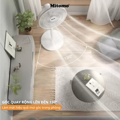 Quạt Đứng Cao Cấp Mitomo FCE-60HE Max - Phím cơ, hoạt động siêu êm ái