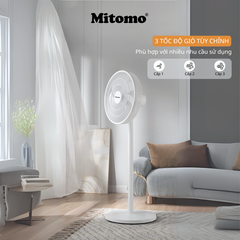 Quạt Đứng Cao Cấp Mitomo FCE-60HE Max - Phím cơ, hoạt động siêu êm ái