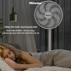 Quạt Đứng Cao Cấp Mitomo FCE-60HE Max - Phím cơ, hoạt động siêu êm ái