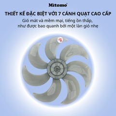 Quạt Đứng Cao Cấp Mitomo FCE-60HE Max - Phím cơ, hoạt động siêu êm ái