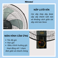 Quạt treo tường điều khiển từ xa Mitomo FTT-60AEN 