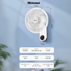 Quạt treo tường điện tử Mitomo FTT-60AEC-D39