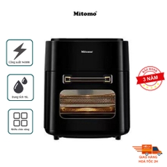 Nồi chiên không dầu điện tử Mitomo MTD-AF15, dung tích 15L màu đen