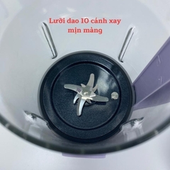Máy Làm Sữa Hạt Đa Chức Năng OSTMART Cối Thủy Tinh Mới Dung Tích 1100ml Lưỡi Dao 10 Cánh