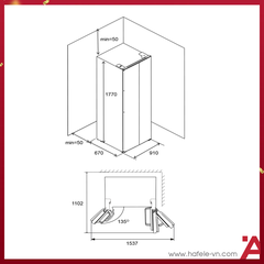Tủ Lạnh SBSmàu đen - 560L - HF- SB5601FB