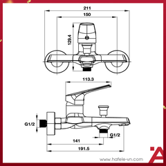 Bộ trộn bồn tắm VIGOR