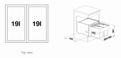 Thùng đựng rác Blanco Select 50/2