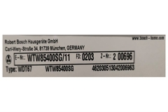 Máy sấy quần áo BOSCH WTW85400SG