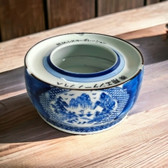 Gạt tàn men lam vẽ cảnh