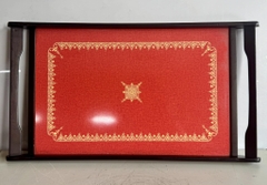 Khay mika khung gỗ