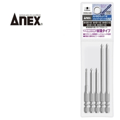 Vỉ 5 mũi vít 1 đầu chuôi ngắn ANEX AHMD5-01W