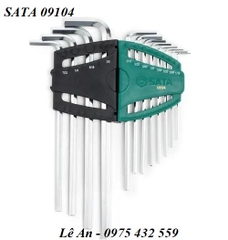 Bộ lục giác loại dài hệ inch 12 chi tiết SATA 09104