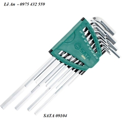 Bộ lục giác loại dài hệ inch 12 chi tiết SATA 09104