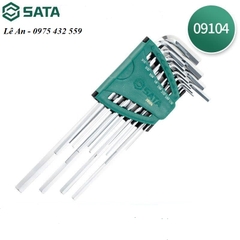 Bộ lục giác loại dài hệ inch 12 chi tiết SATA 09104