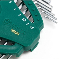 Bộ lục giác bi loại dài 9 chi tiết SATA 09105