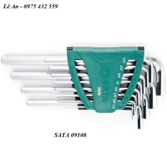 Bộ lục giác hệ inch 12 chi tiết SATA 09108