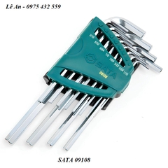 Bộ lục giác hệ inch 12 chi tiết SATA 09108