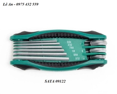 BỘ LỤC GIÁC GẬP SATA 09122 - 9 CHI TIẾT (HỆ INCH)