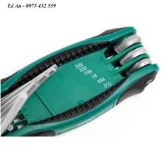 BỘ LỤC GIÁC GẬP SATA 09122 - 9 CHI TIẾT (HỆ INCH)