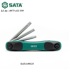 Bộ lục giác gập hoa thị 8 chi tiết SATA 09123