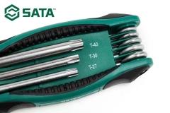 Bộ lục giác gập hoa thị 8 chi tiết SATA 09123