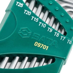 Bộ lục giác hoa thị loại dài 8 chi tiết SATA 09701