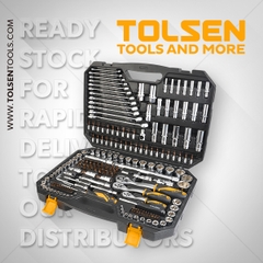 BỘ TÍP 1/2" 1/4" 3/8" 216 PCS(Công Nghiệp) TOLSEN 15147