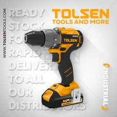 MÁY KHOAN PIN 20V 13MM (ĐỘNG CƠ KHÔNG CHỔI THAN) TOLSEN 87252