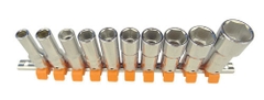 Bộ tuýp dài 6 cạnh 3/8" 10 chi tiết ASAHI 3SD-S10H