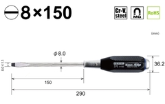 Tô vít đóng 2 cạnh chống trượt VESSEL B-370 -8x150