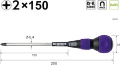 Tô vít đóng 4 cạnh cán tròn VESSEL 230+2x150