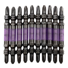 Vỉ 10 mũi vít 2 đầu có từ tính ANEX ABRS-14M+2x65