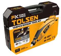 BỘ 108 CHI TIẾT MÁY MÀI MINI 135W(New) TOLSEN 79555