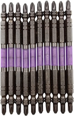 Vỉ 10 Mũi vặn vít 2 đầu có từ tính  ANEX ABR-14M+2x110