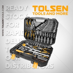 BỘ DỤNG CỤ 116 CHI TIẾT TOLSEN 85354