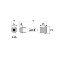 Cán tô vít điện tử ANEX No.3610-H