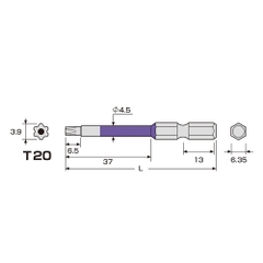 Mũi vít đầu hoa thị T20 ANEX ACTX-2065