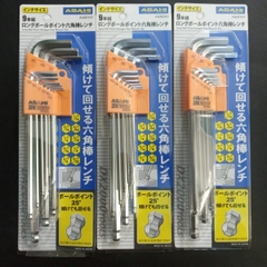 Bộ lục giác bi hệ inch 9 chi tiết ASAHI AQSE910
