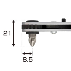 Bộ tay vặn và mũi vít dùng trong góc hẹp ANEX No.425-5B